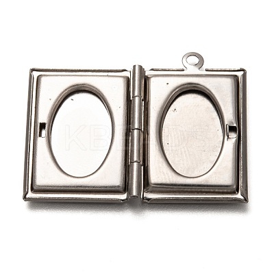 Non-Tarnish 316 Stainless Steel Locket Pendants STAS-P267-01P-1