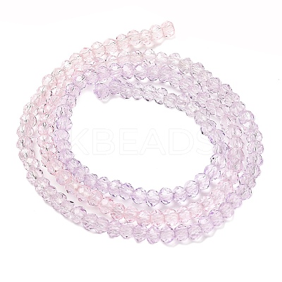 Transparent Painted Glass Beads Strands X1-DGLA-A034-T2mm-A05-1