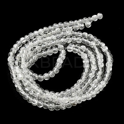 Spray Painted Crackle Glass Beads Strands CCG-Q001-4mm-01-1