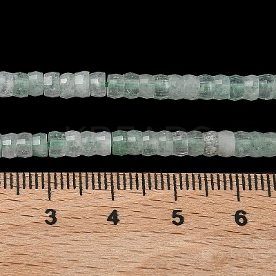 Natural Green Strawberry Quartz Heishi Beads Strands G-A299-A06-01-1