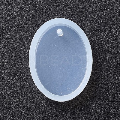 Oval Shape DIY Silicone Pendant Molds LS-AJEW-P038-01-1