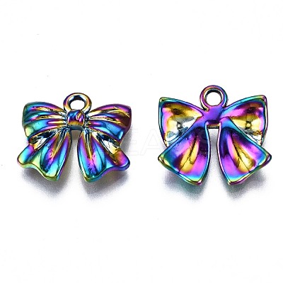 Rainbow Color Alloy Pendants & Link Connectors PALLOY-S180-146-NR-1