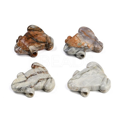 Natural Picasso Jasper Carved Beads G-K383-17E-1