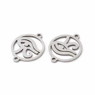 Tarnish Resistant 201 Stainless Steel Connector Charms STAS-K251-089P-1