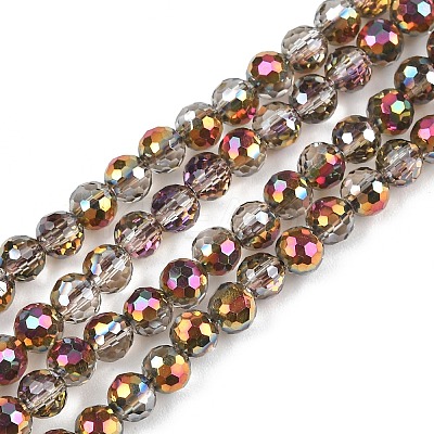 Electroplate Transparent Glass Beads EGLA-B013-02A-HP11-1