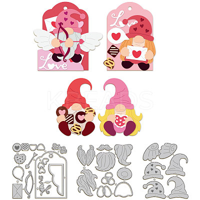 Valentine's Day Theme Carbon Steel Cutting Dies Stencils DIY-WH0309-1573-1