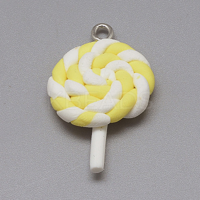 Handmade Polymer Clay Pendants X-CLAY-Q240-014-1