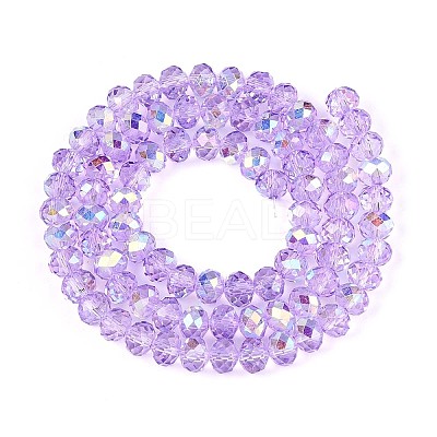 Transparent Glass Beads Strands EGLA-N016-6mm-03-1