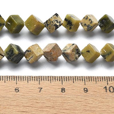 Natural Yellow Turquoise(Jasper) Beads Strands G-C135-D05-02-1