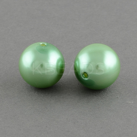 ABS Plastic Imitation Pearl Round Beads SACR-S074-20mm-A34-1