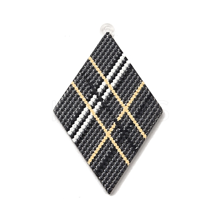 Rhombus Acrylic Big Pendants Diy Earrings Accessories OACR-M028-02C-1