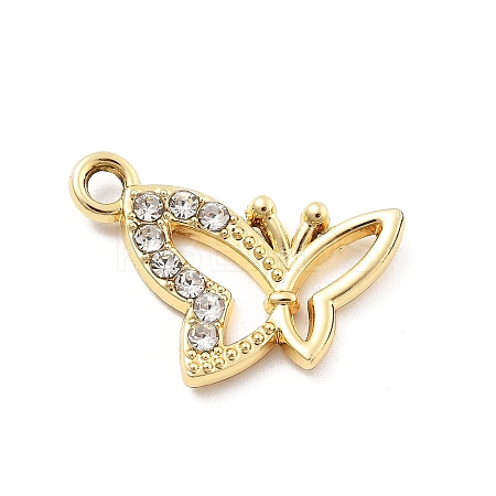 Alloy Rhinestone Pendants FIND-U026-25B-G-1