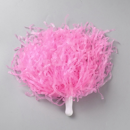 Plastic Cheerleading Pom Poms Cheerleading Hand Flowers AJEW-WH20010-77C-1