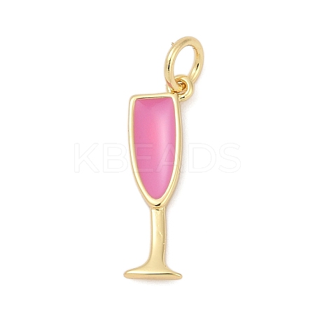 Brass Enamel Pendants KK-U062-02A-02-1