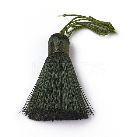 Polyester Tassel Big Pendants HJEW-K030-A-28-1
