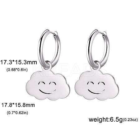 304 Stainless Steel Hoop Earrings FS-WG6A0FB-01-1