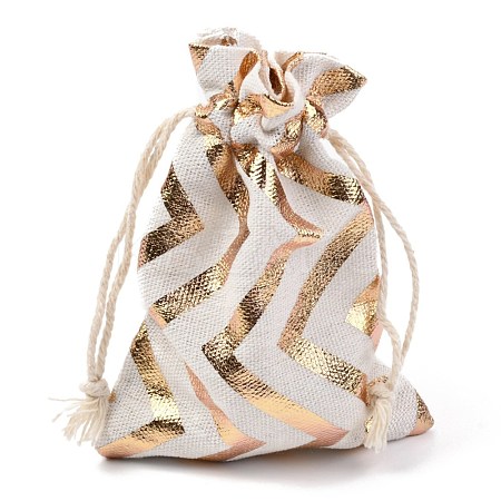 Christmas Theme Cotton Fabric Cloth Bag ABAG-H104-B05-1