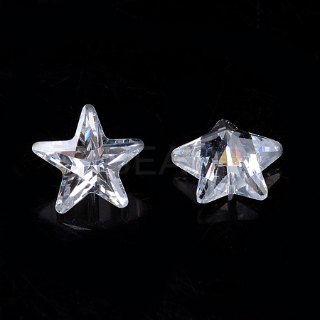 Cubic Zirconia Pointed Back Cabochons ZIRC-S059-5x5mm-001-1