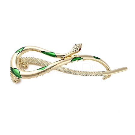 Aolly and Enamel Claw Hair Clips LS-AJEW-M007-01G-1