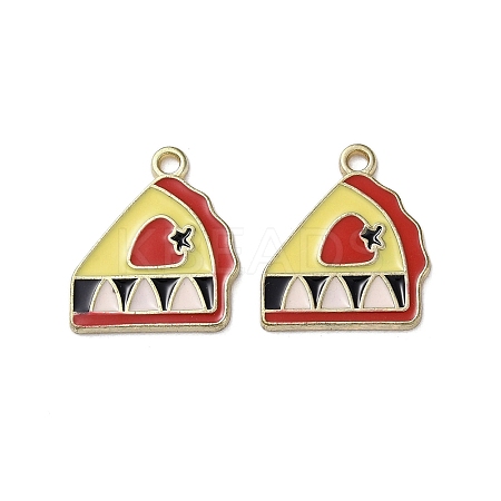 Alloy Enamel Pendants FIND-O003-04G-1