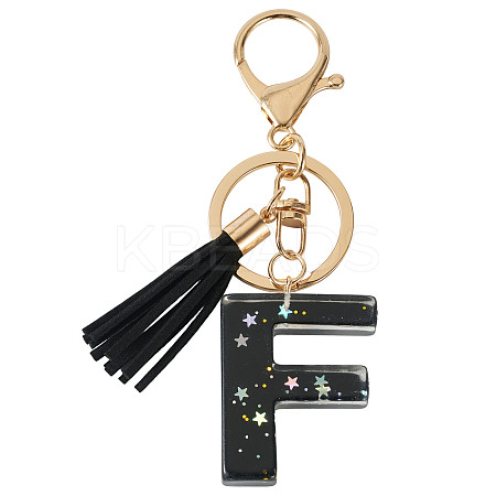 1Pc Resin Letter Keychains KEYC-TADJ0001-09F-1