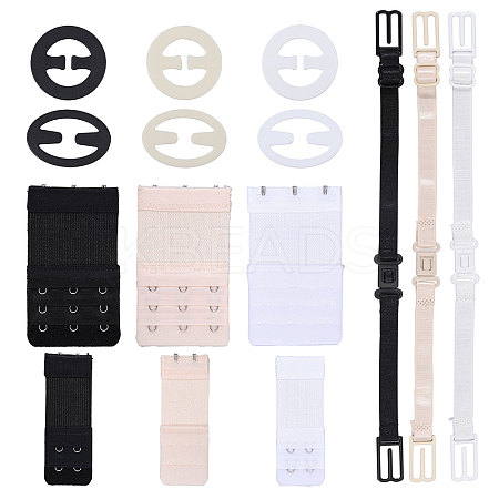 3Pcs Nylon Non-slip Bra Straps FIND-BC0005-67-1