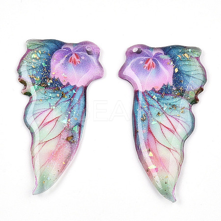 Epoxy Resin Pendants RESI-T057-28D-1