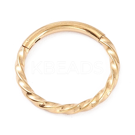 Twisted Ring Hoop Earrings for Girl Women STAS-D453-01G-03-1