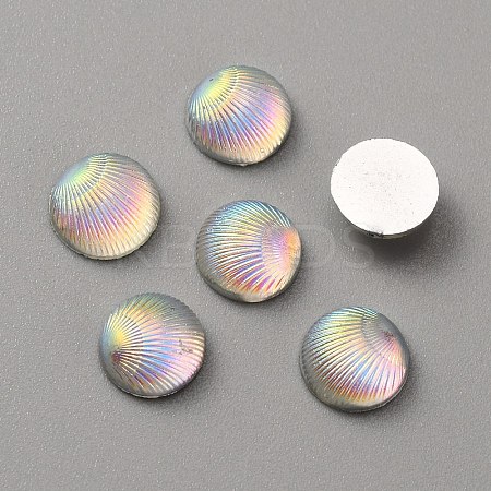 Opaque Resin Cabochons LS-CRES-WH0010-044A-1