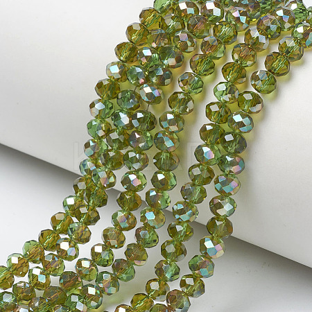 Electroplate Glass Beads Strands LS-EGLA-A034-T4mm-J05-1