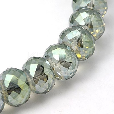 Electorplated Glass Beads EGLA-E005-02-1