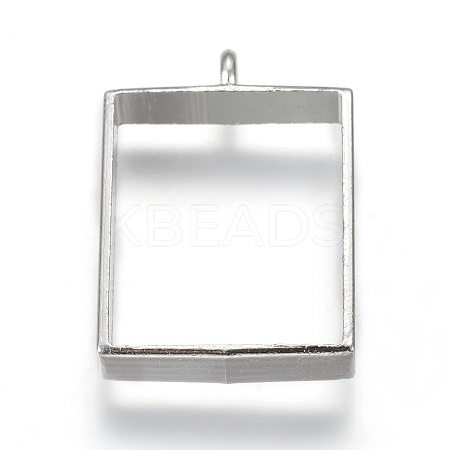 Alloy Open Back Bezel Big Pendants X-PALLOY-TAC0003-02P-1