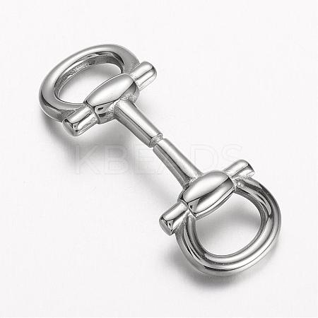 304 Stainless Steel Clasps STAS-D166-102P-1