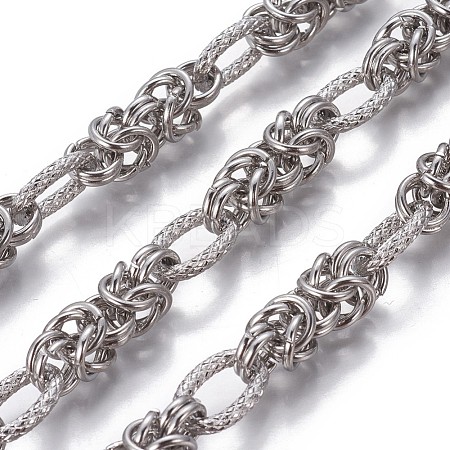 304 Stainless Steel Byzantine Chains CHS-P007-08P-1