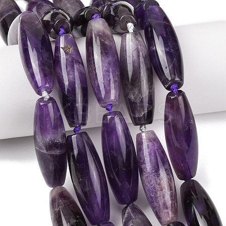 Natura Amethyst Beads Strands G-L654-G15-01-1