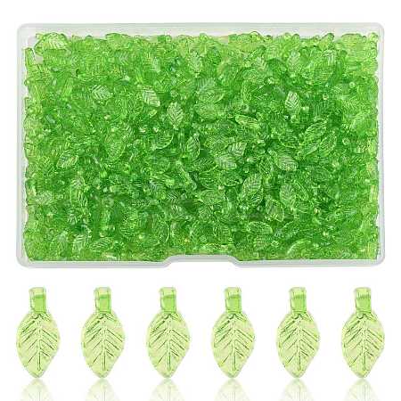 600Pcs Transparent Acrylic Charms MACR-FS0002-21-1