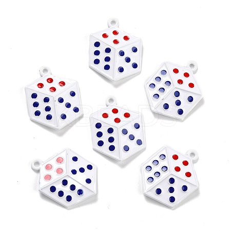 Spray Painted Alloy Pendants LS-ENAM-I052-01-1