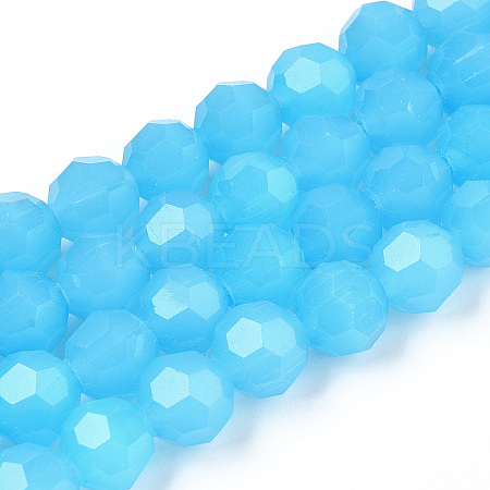Imitation Jade Glass Beads Stands X-EGLA-A035-J10mm-D04-1