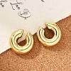 304 Stainless Steel C-Shaped Cuff Earrings for Women EJEW-M068-30G-5