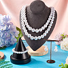 ABS Plastic Imitation Pearl Beads Jewelry Set SJEW-TAC00004-7