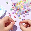 200Pcs 10 Styles Opaque Acrylic Beads MACR-CJ0001-46-6