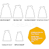 30Pack 6 Color Burlap Bags with Drawstring Gift Bags Jewelry Pouch for Wedding Party and DIY Craft ABAG-BC0001-01-6