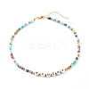 Beaded Necklaces NJEW-JN03536-03-1