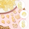 120Pcs 8 Styles Transparent Spray Paint Glass Beads GLAA-FS0002-28-2