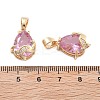 Glass Pendants KK-B125-06G-02-3