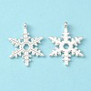 Christmas Snowflake Tibetan Style Alloy Pendants X-LF0353Y-NFS-1