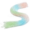 Transparent Glass Beads Strands X-GLAA-E036-07X-1