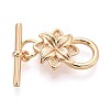 10Pcs Brass Toggle Clasps KK-T073-41G-1