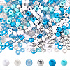 600Pcs 6 Colors Opaque & Tansparent Acrylic European Beads MACR-SC0002-02E-1