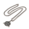 201 Stainless Steel Enamel Pendant Necklaces NJEW-P293-02P-2